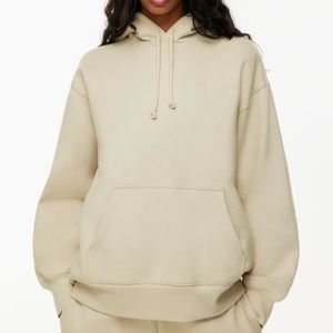 TNA Sweatshirt Cozy Fleece Beige Boyfriend Fit